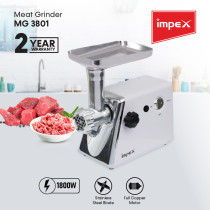 Impex MG 3801 1800W Meat Grinder with Reverse Function