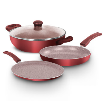 Impex ROYAL 3PCS Non-Stick Granite Cookware Set