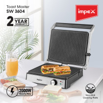Impex SW 3604 2000 W Toast Master with Overheat Safety Protection