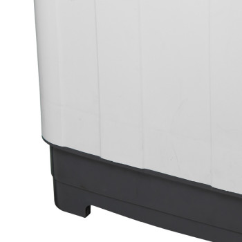 Impex WM 4204 7 Kg Semi Automatic Washing Machine with Transparent Window View Air Turbo 5 Kg Spin Capacity Temperature Resistance Wash Buzzer SoackFunction (White & Grey)