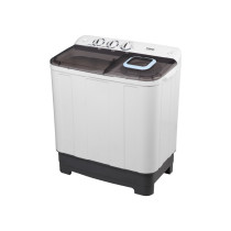 Impex WM 4204 7 Kg Semi Automatic Washing Machine with Transparent Window View Air Turbo 5 Kg Spin Capacity Temperature Resistance Wash Buzzer SoackFunction (White & Grey)