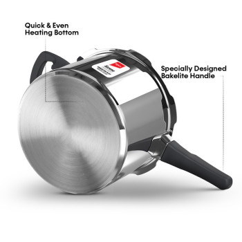 Impex TPC5 5 Litre Tri-ply Stainless Steel Pressure Cooker