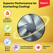 Impex TWISTER PRO Tower Fan with  170 w