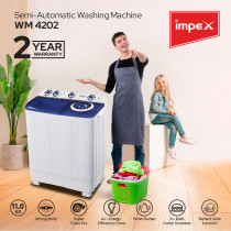 Impex WM 4202 11 Kg  Semi-Automatic Washing Machine with Soak Function