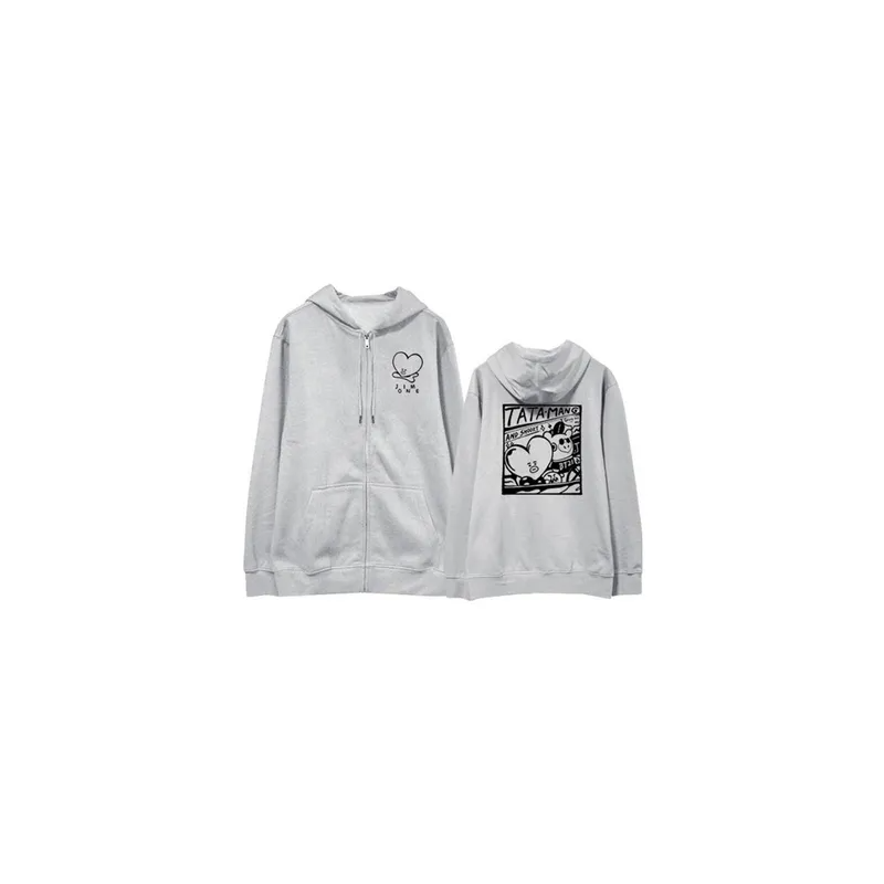 Bulletproof Youth League Jim'S Style Zip Up Hoodies Sweatshirts Women Men Casual Jacket Zipper Coat