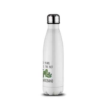 Cactus Prickin Husband Customized Couple Insulated Double Wall Vacuum Stainless Steel Water Bottle