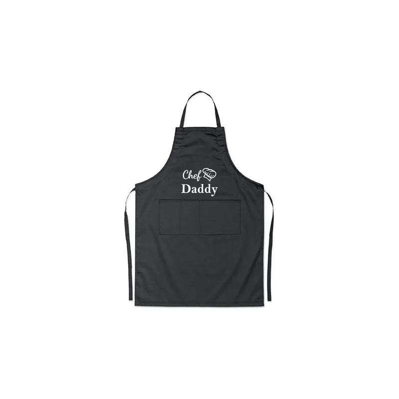 Chef Daddy Printed Apron Black 98x69.5cm