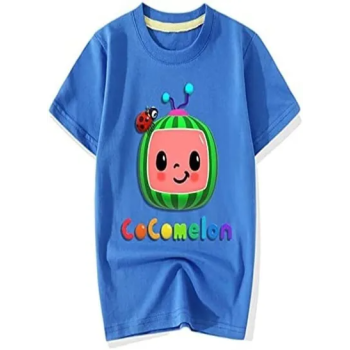 Cocomelon Casual Summer Outdoor Printed TShirt Blue