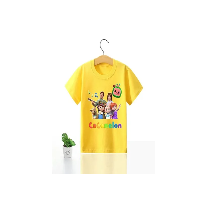 Cocomelon Family Round Neck Tshirt Yellow