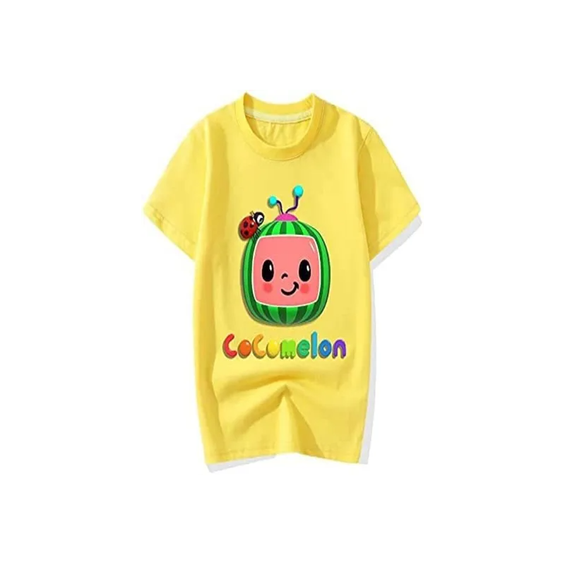 Cocomelon Casual Summer Outdoor Printed TShirt Yellow