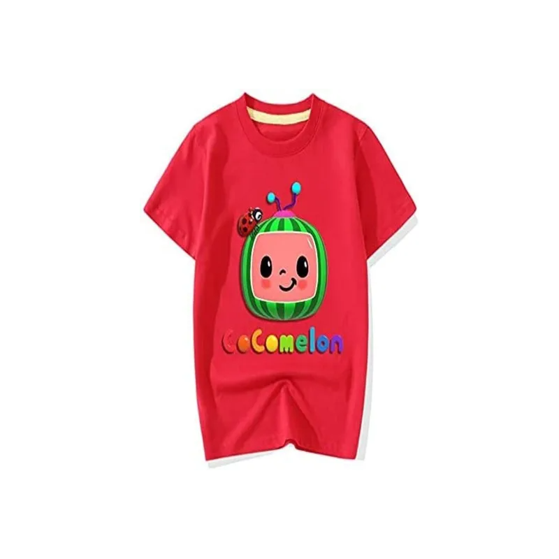 Cocomelon Casual Summer Outdoor Printed TShirt Red