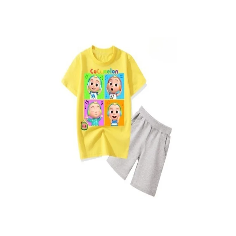 Cocomelon Set Tshirt and Short Yellow