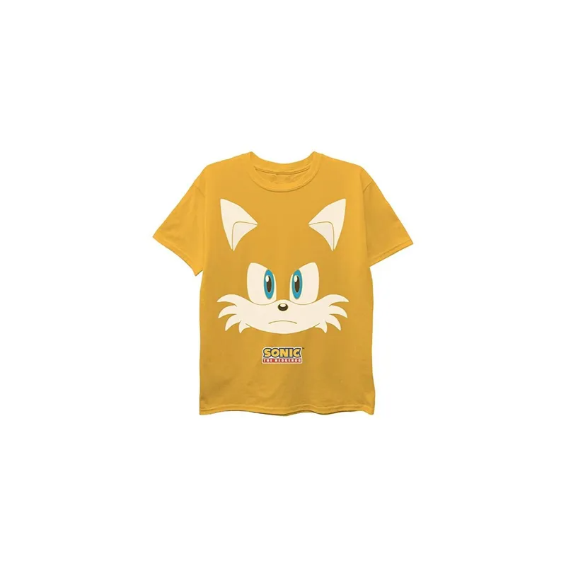Cool the Hedgehog Sonic the TAILS Big Face for Unisex Kids To Adult Printed Tshirt tops