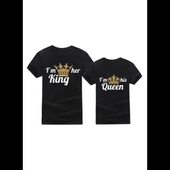 Couple Printed Tshirt I'm...