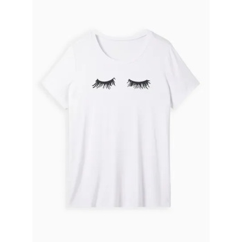 Eyelashes Printed T-Shirt