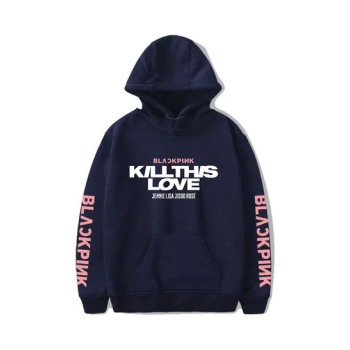 Fashion 3D Printing Black Pink Velvet Hoodies White