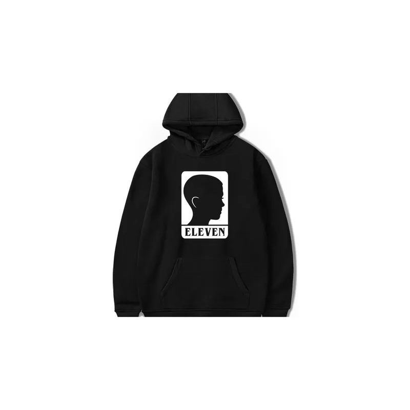 Fashion Stranger Things Printing Thickening Casual Pullover Hoodie Tops Black N42373315V