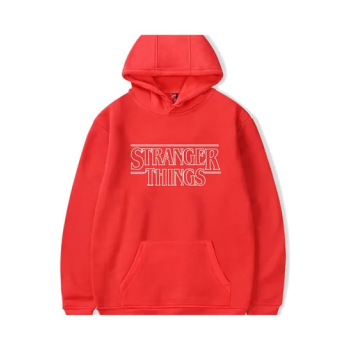 Fashion Stranger Things Printing Thickening Casual Pullover Hoodie Tops Gray N42373371V