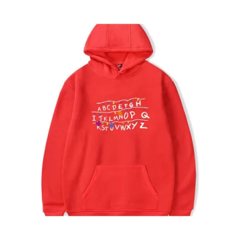 Fashion Stranger Things Printing Thickening Casual Pullover Hoodie Tops Gray N42373413V