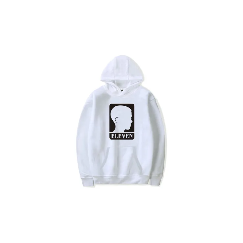Fashion Stranger Things Printing Thickening Casual Pullover Hoodie Tops White