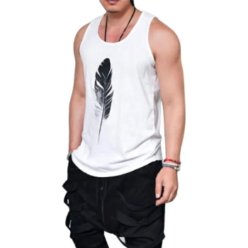 Feather Printed T-Shirt White