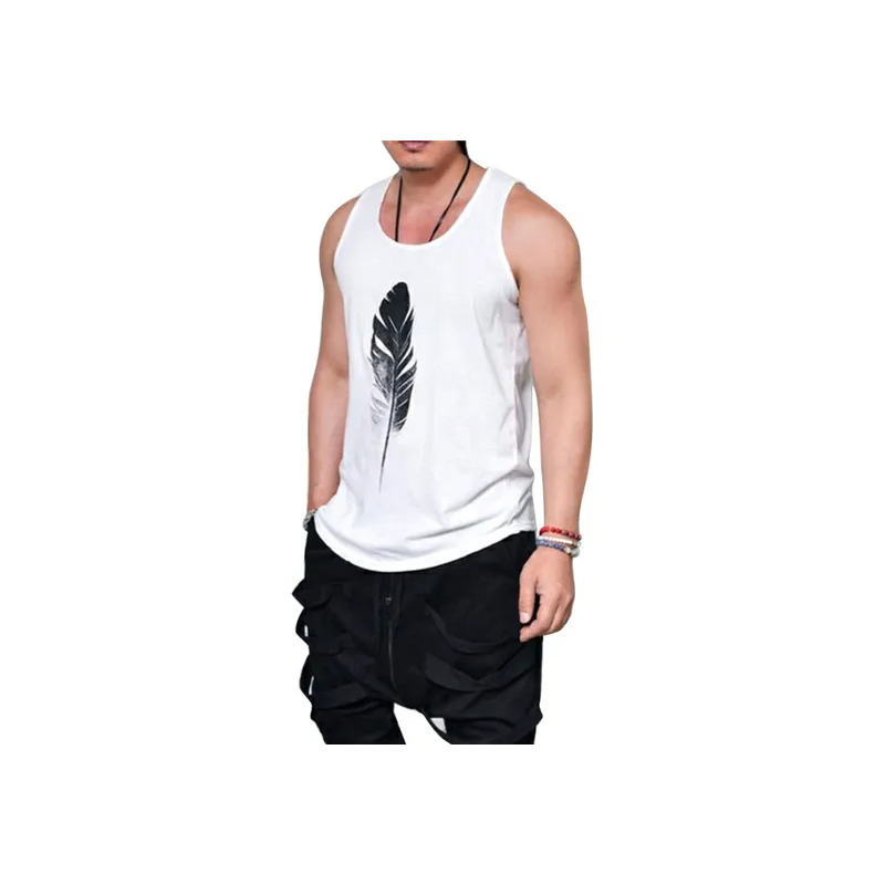 Feather Printed T-Shirt White