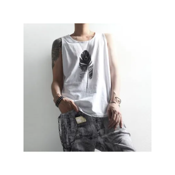 Feather Printed T-Shirt White