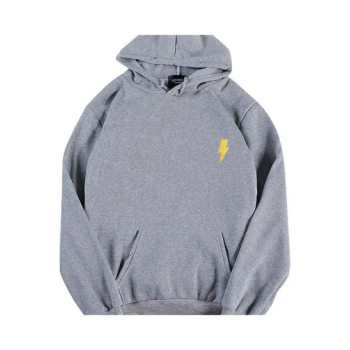 Flash Printed Hoodie Sweatshirt Gray