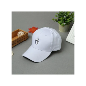 Flat Baseball Hip-Pop Cap White