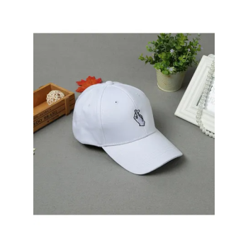 Flat Baseball Hip-Pop Cap White