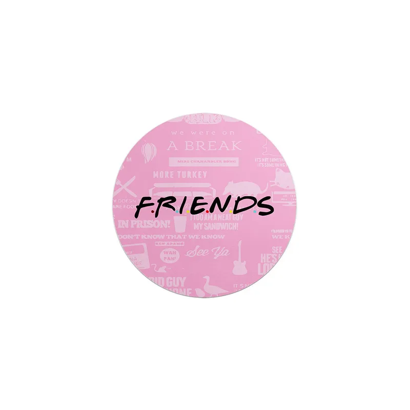 Loud Universe Flexible Non-Slip Thick Neoprene Mousepad Friends Tv Show Pink