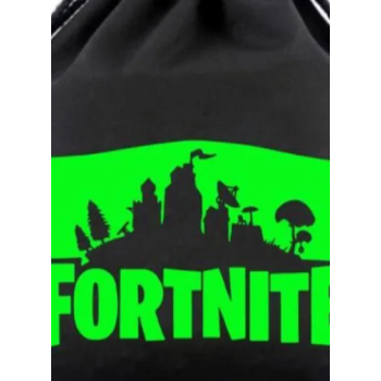 Fortnite Drawstring Gym Sackpack Black/Green
