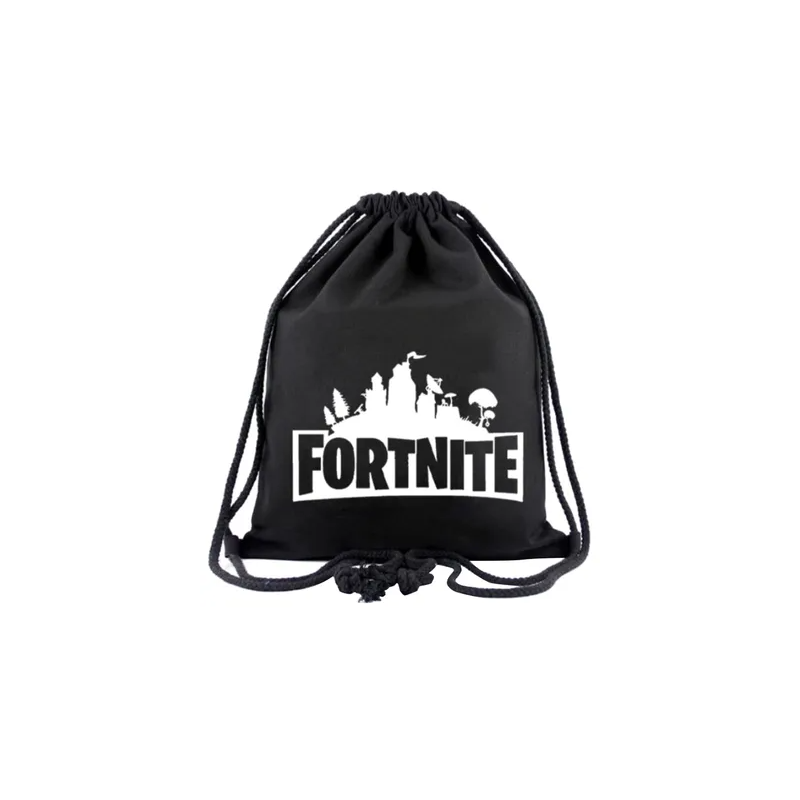 Fortnite Drawstring Gym Sackpack, Black/White, N29145770A