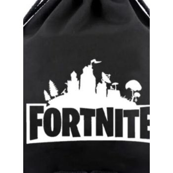Fortnite Drawstring Gym Sackpack, Black/White, N29145770A