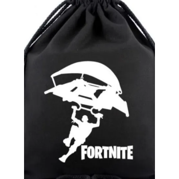 Fortnite Drawstring Gym Sackpack, Black/White, N29145785A