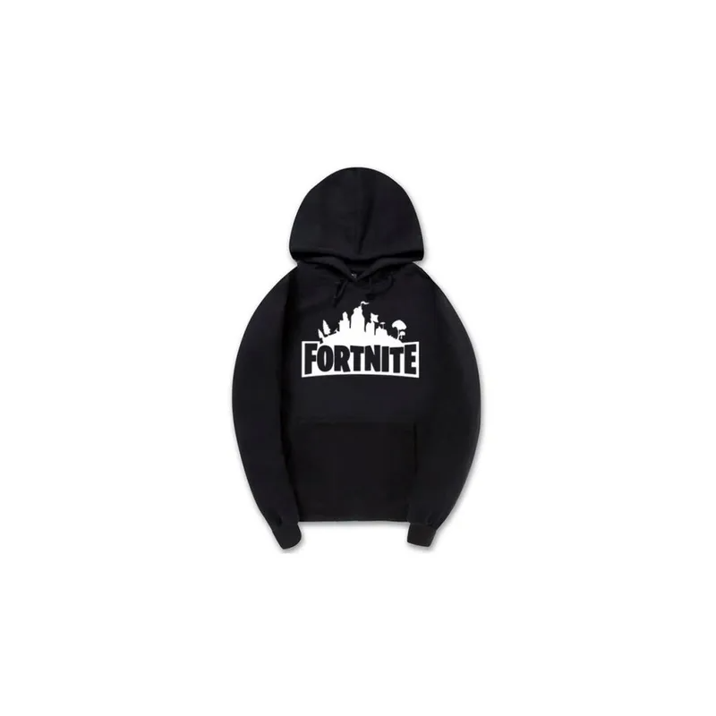 Fortnite Printed Hoodie, Black/White