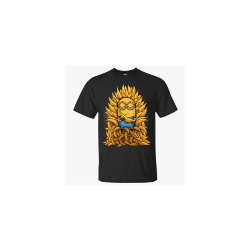 Funny Cartoon Printed Minion Banana Of Throne Top T-Shirts For Family Z8955Dbcf5Bc8C6804817Z