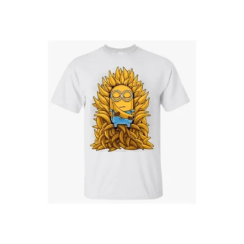 Funny Cartoon Printed Minion Banana Of Throne Top T-Shirts For Family Ze2Ca7Ff6Fd0Cc873335Fz