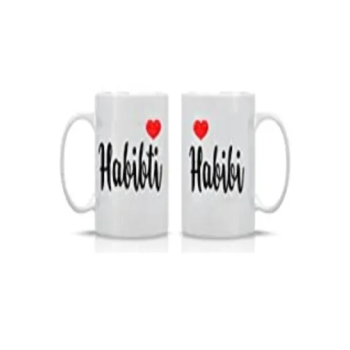 Funny Couple Habibi & Habibti Couples Mug His & Hers Couples Printed Mug