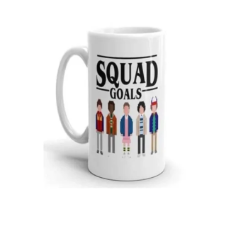 Funny Stranger Things Squad Goal Printed Ceramic Mug