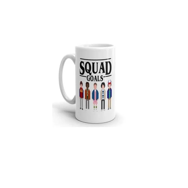 Funny Stranger Things Squad Goal Printed Ceramic Mug
