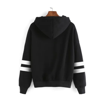 Game Of Thrones Print Hooded Neck Long Sleeves Hoodie Black N29228011V