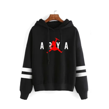 Game Of Thrones Print Hooded Neck Long Sleeves Hoodie Black N29228029V