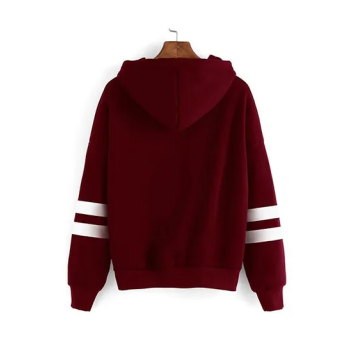 Game Of Thrones Print Hooded Neck Long Sleeves Hoodie Claret Red N29228047V