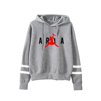 Game Of Thrones Print Hooded Neck Long Sleeves Hoodie Grey N29228041V