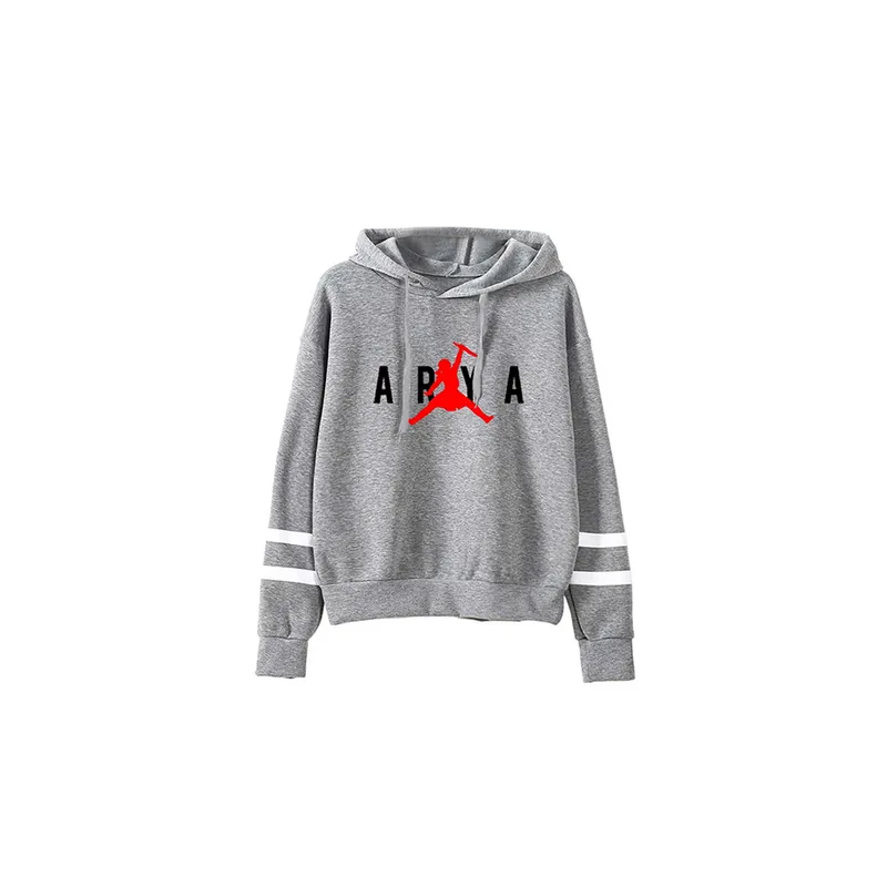 Game Of Thrones Print Hooded Neck Long Sleeves Hoodie Grey N29228041V