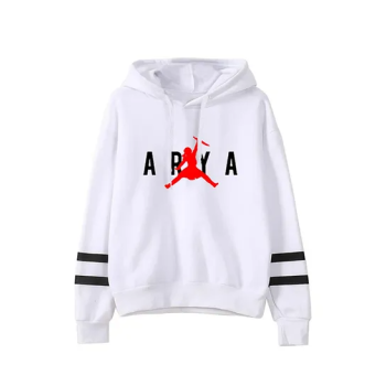 Game Of Thrones Print Hooded Neck Long Sleeves Hoodie White N29228035V
