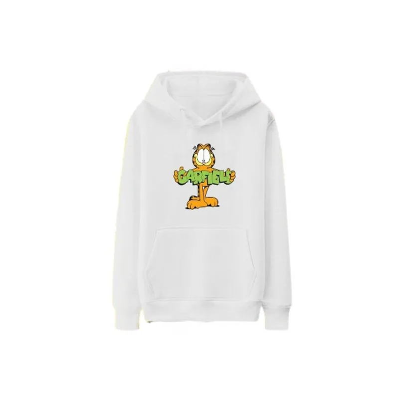 Garfield Printed Hoodie For Kids And Adults White