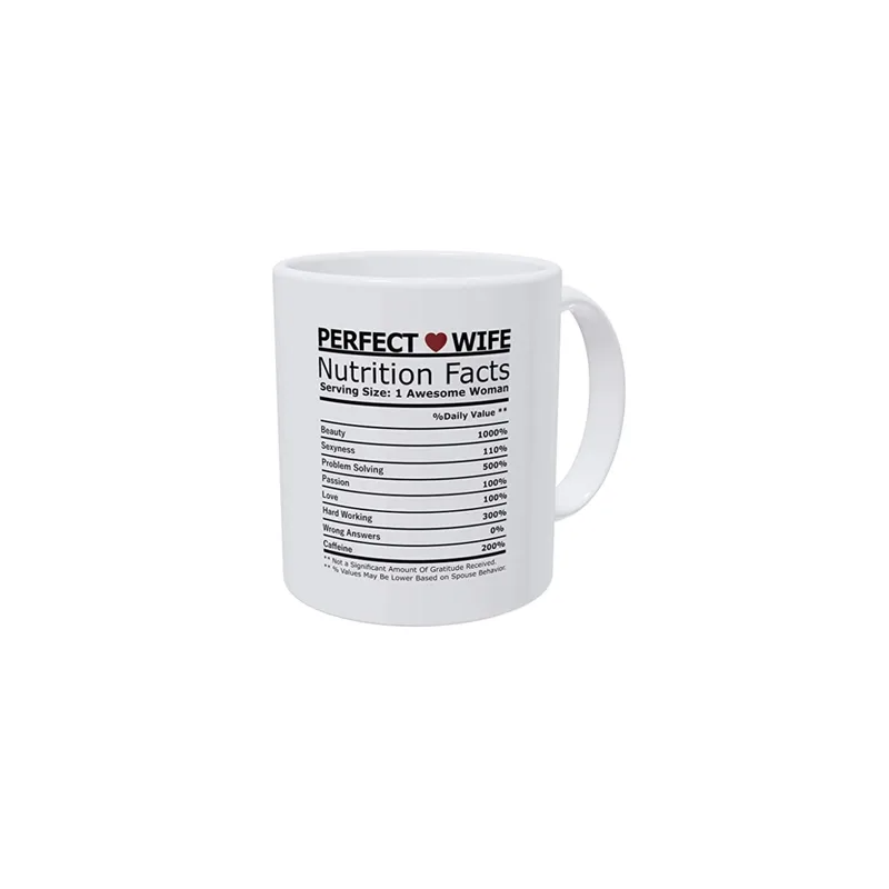 Gifts For Wife From Husband And Valentines Day Gifts For Her, Anniversary Wife Romantic Mugs Funny Heart