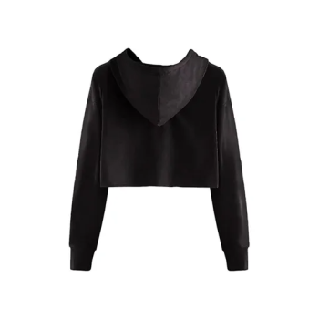 Girls Unicorn Good Vibes Crop Tops Kids Cute Hoodies Long Sleeves Sweatshirts